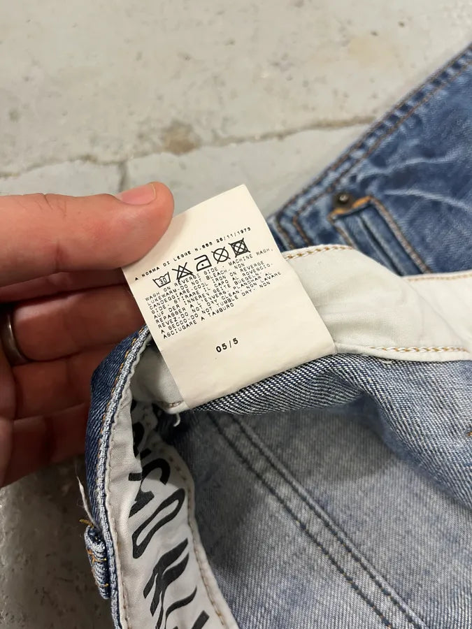 SS2006 Dolce & Gabbana Blue Denim Shorts teAwSko 11