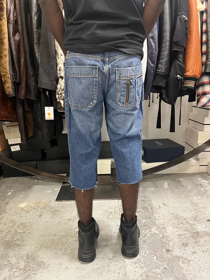 SS2006 Dolce & Gabbana Blue Denim Shorts teAwSko 2