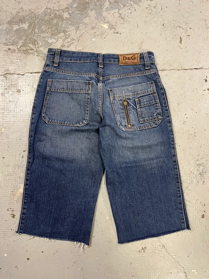 SS2006 Dolce & Gabbana Blue Denim Shorts teAwSko 5