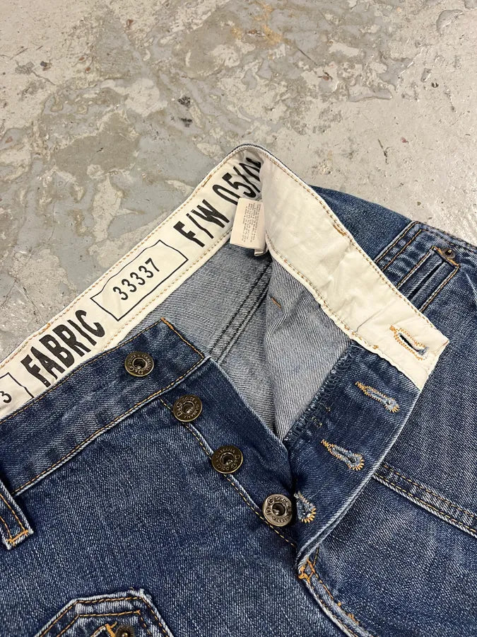 SS2006 Dolce & Gabbana Blue Denim Shorts teAwSko 8