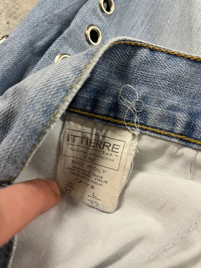 SS2006 Dolce & Gabbana Blue Eyled Denim Jeans qhDuocs 11