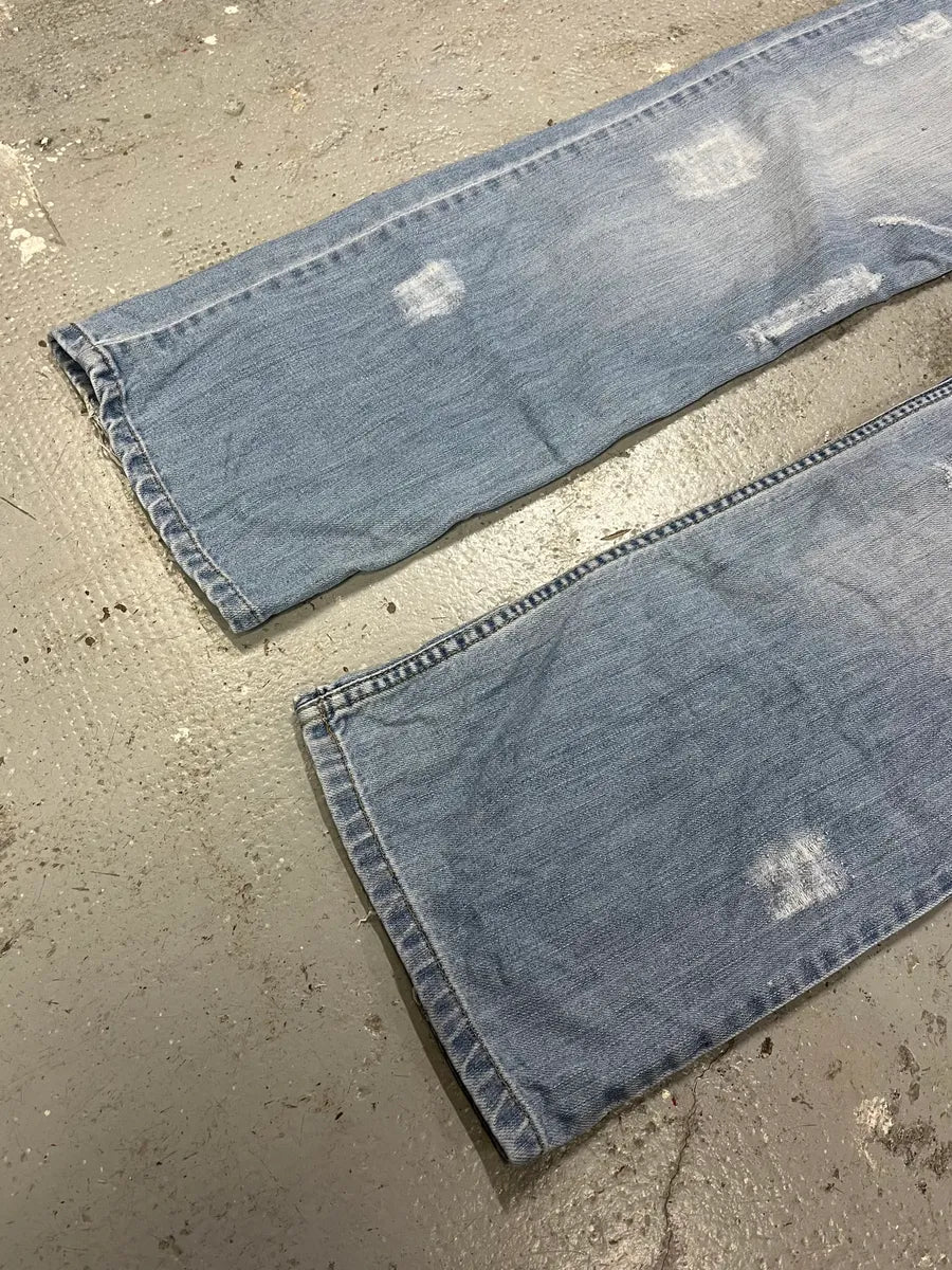 SS2006 Dolce & Gabbana Blue Eyled Denim Jeans qhDuocs 6