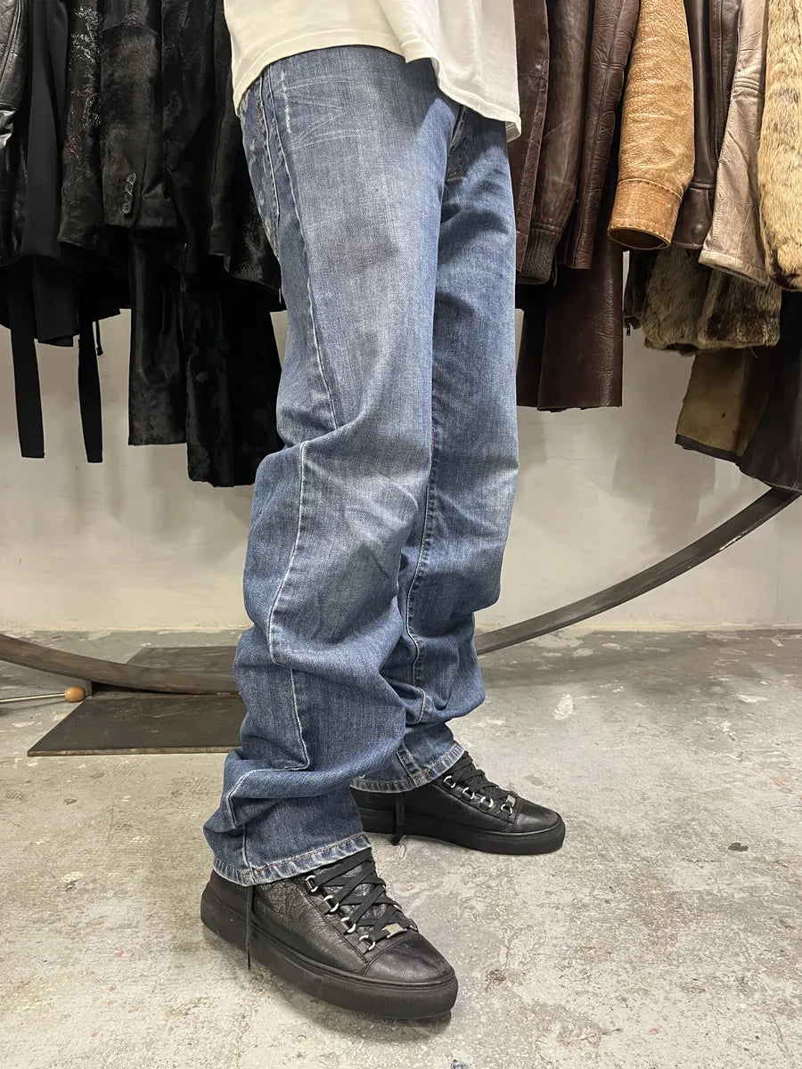 SS2006 Dolce & Gabbana Blue Poem Denim Jeans (L) JaWxAhJ 1