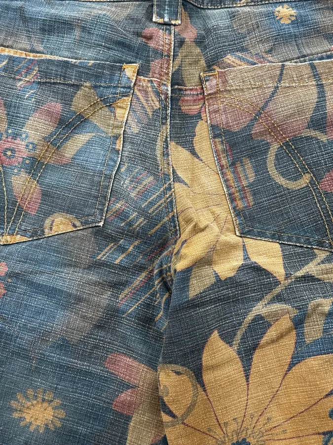 SS2006 Dolce & Gabbana Brown Autumn Leafs Shorts xczxNod 10