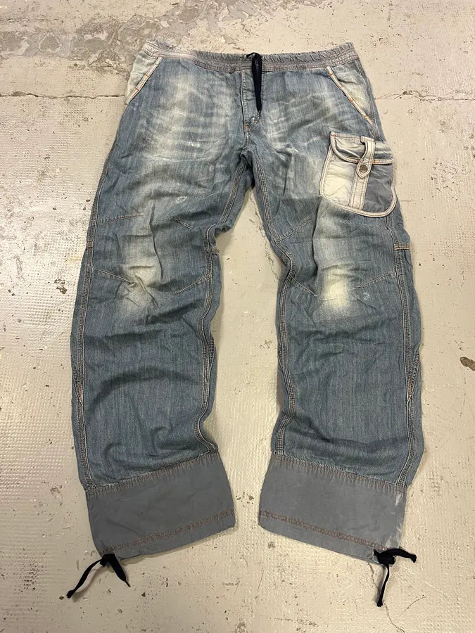 SS2006 Dolce & Gabbana Cargo Fluid Denim Jeans QbaeMoE 3