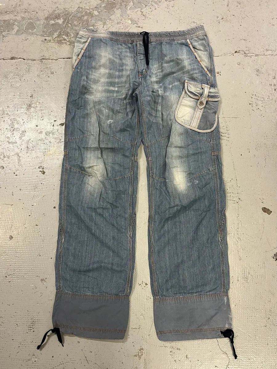 SS2006 Dolce & Gabbana Cargo Fluid Denim Jeans QbaeMoE 4
