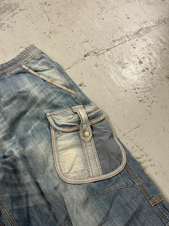 SS2006 Dolce & Gabbana Cargo Fluid Denim Jeans QbaeMoE 6