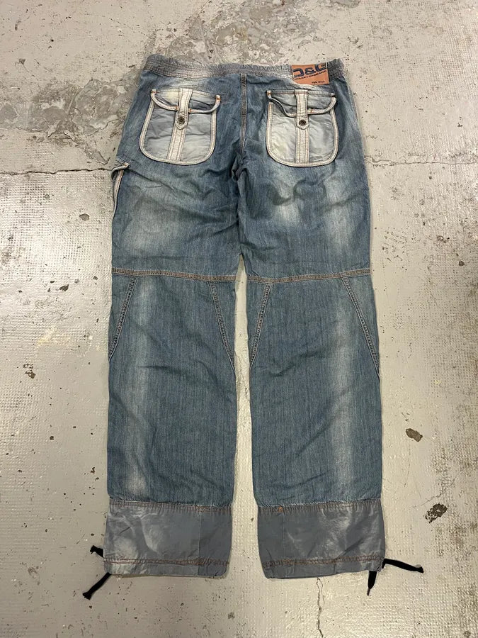 SS2006 Dolce & Gabbana Cargo Fluid Denim Jeans QbaeMoE 7