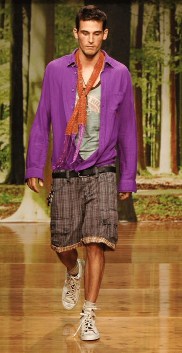SS2006 Dolce & Gabbana Checked Cargo Shorts iWchCOO 1
