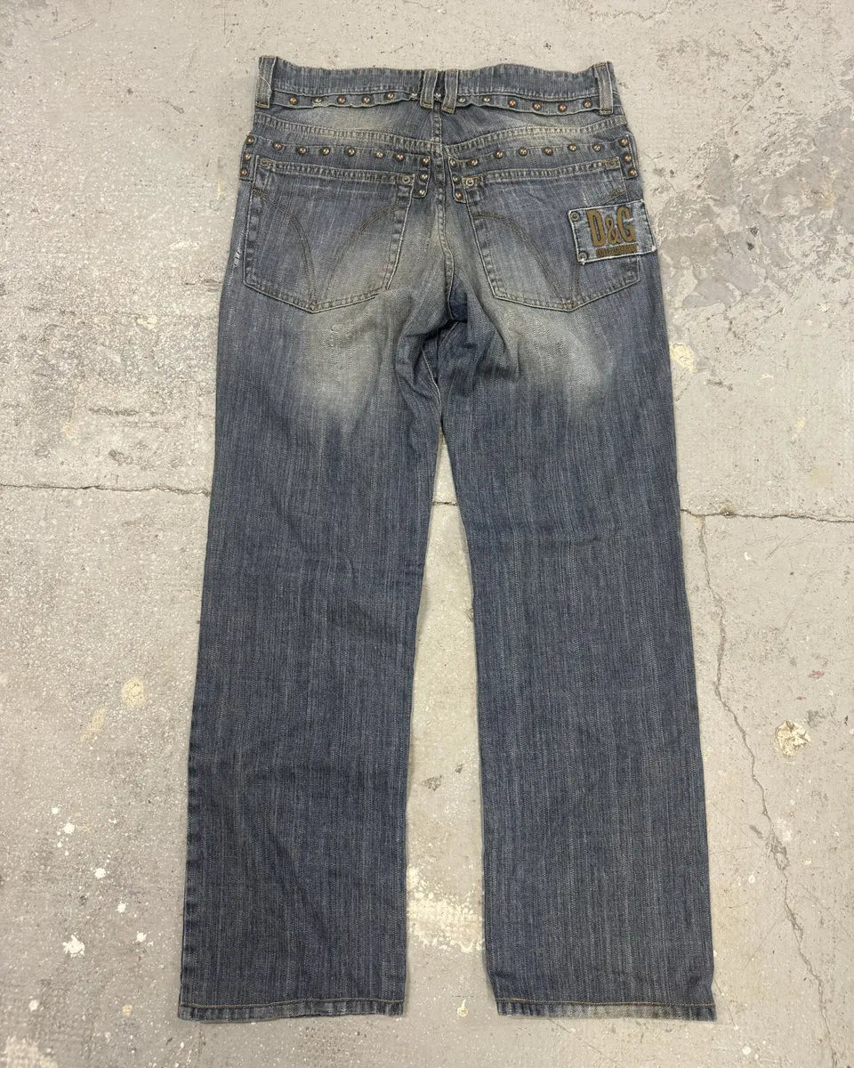 SS2006 Dolce & Gabbana Distressed Denim Jeans (M) 1