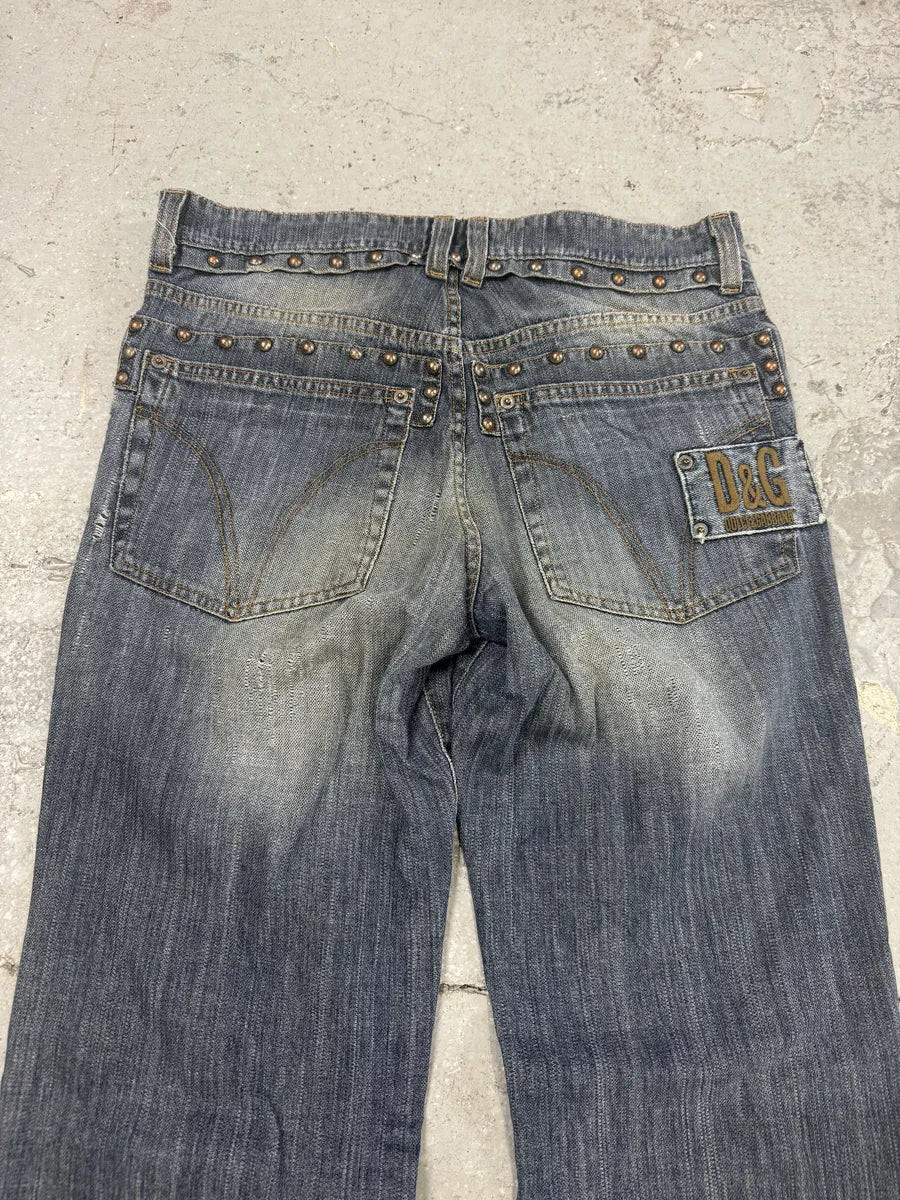 SS2006 Dolce & Gabbana Distressed Denim Jeans (M) 2