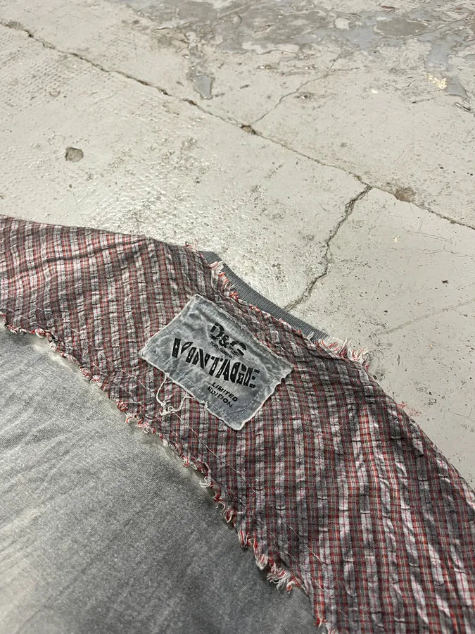 SS2006 Dolce & Gabbana Faded Distressed Grey Henley Longsleeve NTXohQy 7