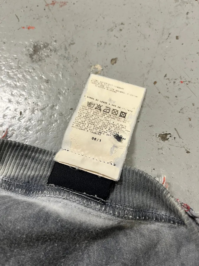 SS2006 Dolce & Gabbana Faded Distressed Grey Henley Longsleeve NTXohQy 9