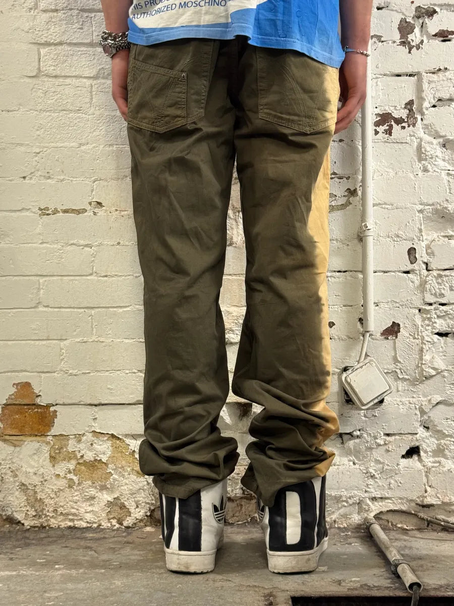 SS2006 Dolce & Gabbana Gradient Green & Yellow Pants hEORCaw 3