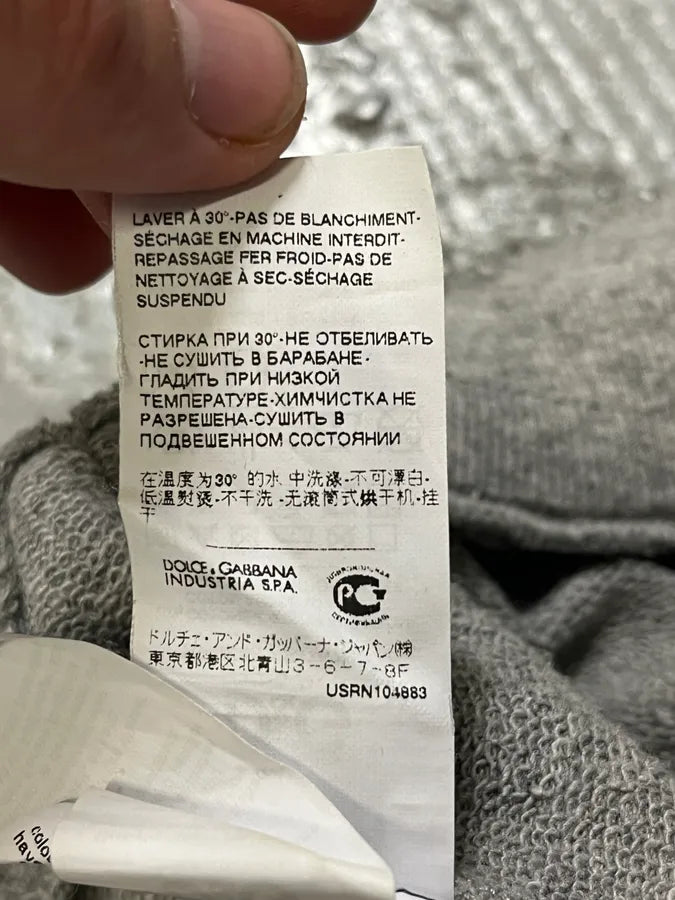 SS2006 Dolce & Gabbana Grey & Blue Hybrid Distressed Denim Shorts BGXXMQr 10