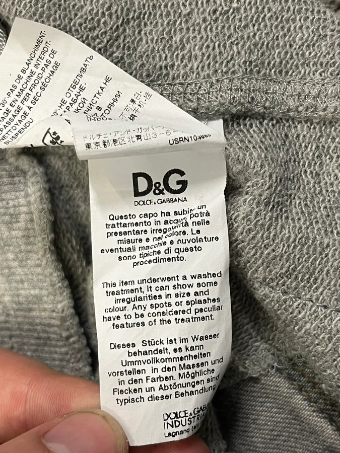 SS2006 Dolce & Gabbana Grey & Blue Hybrid Distressed Denim Shorts BGXXMQr 9