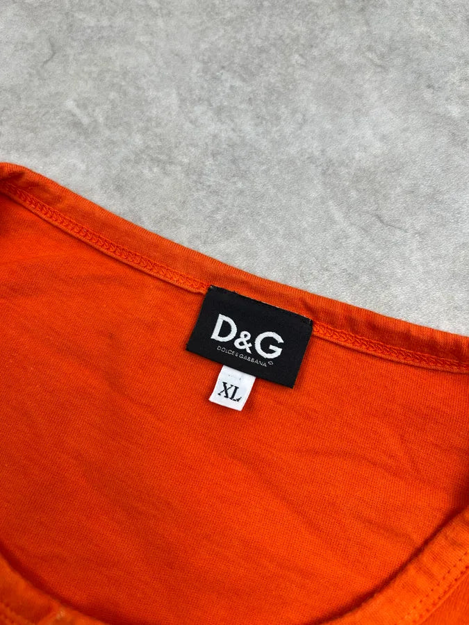 SS2006 Dolce & Gabbana High Spirits Orange Longsleeves MYVyXSg 9