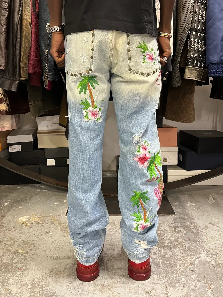 SS2006 Dolce & Gabbana Honolulu Distressed Denim Jeans avSNCUL 3