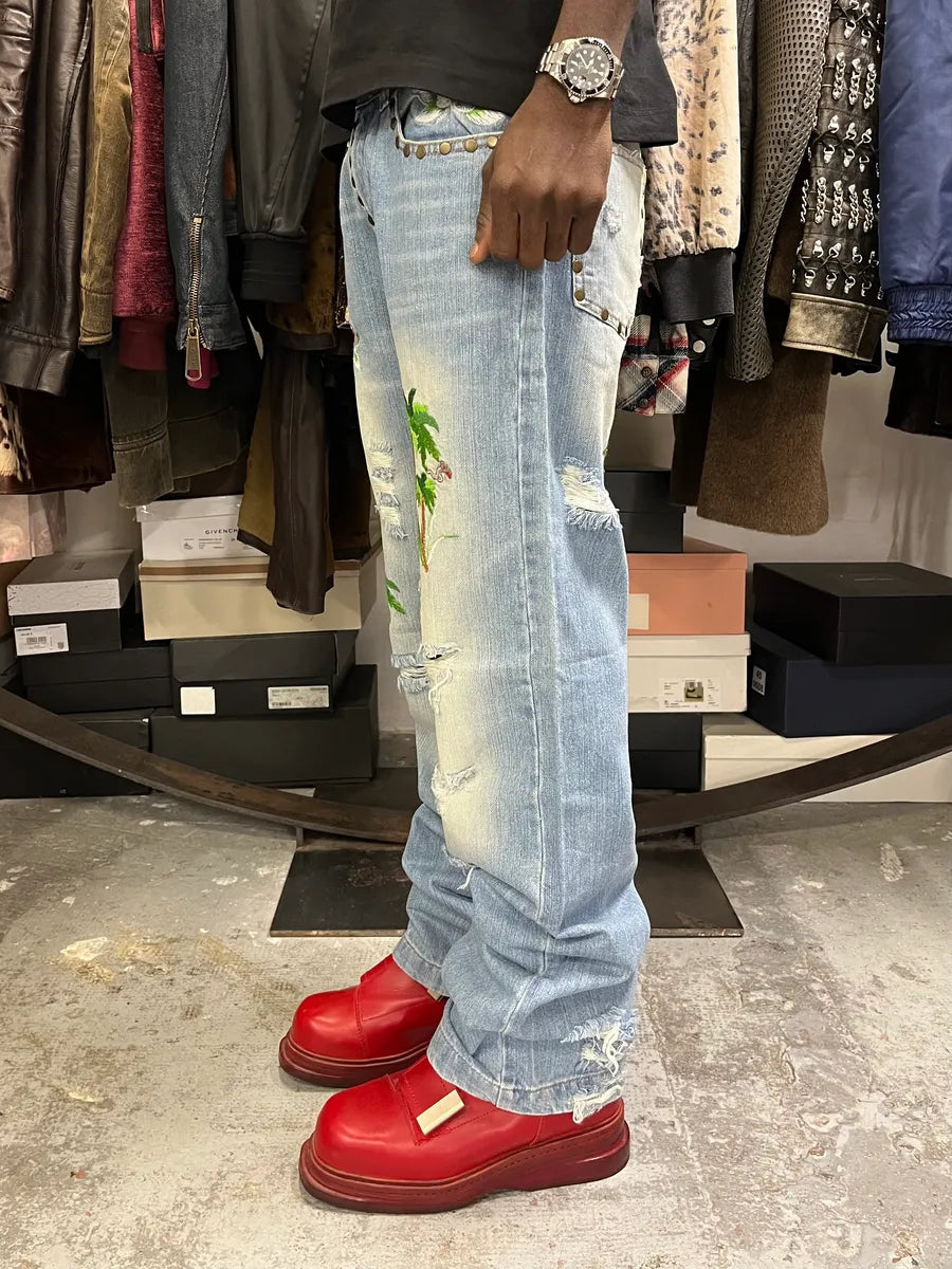 SS2006 Dolce & Gabbana Honolulu Distressed Denim Jeans avSNCUL 4