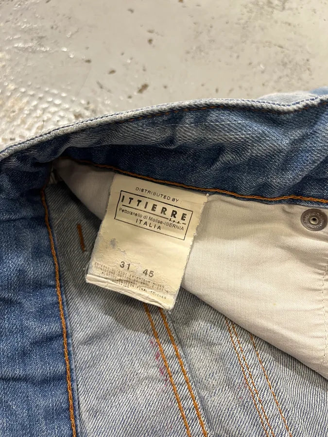 SS2006 Dolce & Gabbana Light Blue Denim Cargo Shorts nWNzjRJ 12