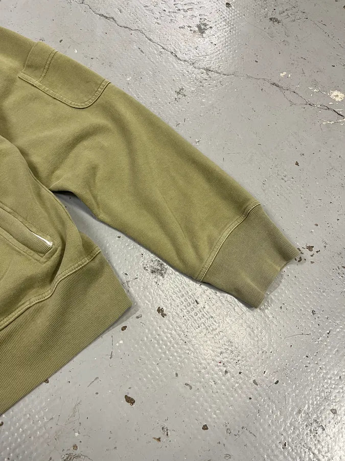 SS2006 Dolce & Gabbana Logo Khaki Zip-Up Hoodie sgeUhhL 5