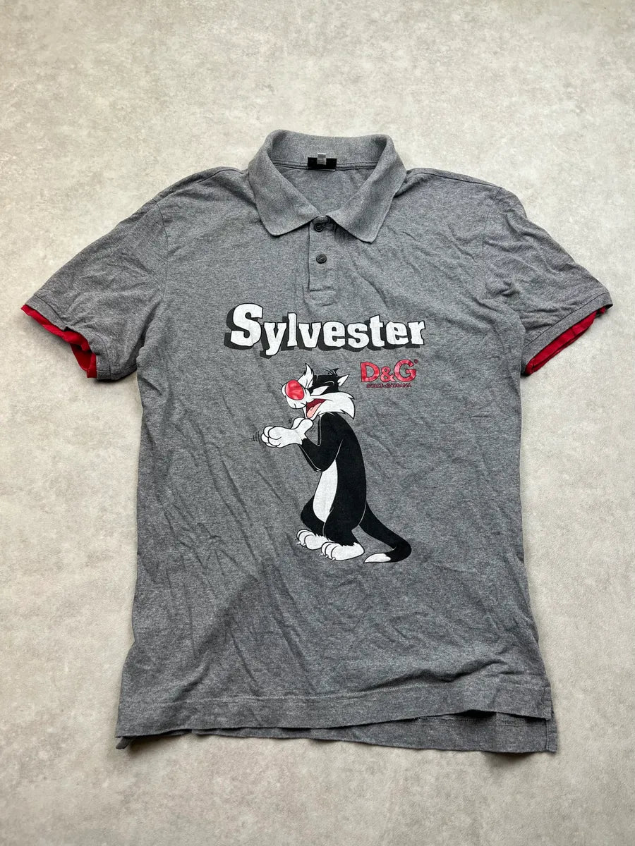 SS2006 Dolce & Gabbana Looney Tunes Grey Polo CuzfOzB 0