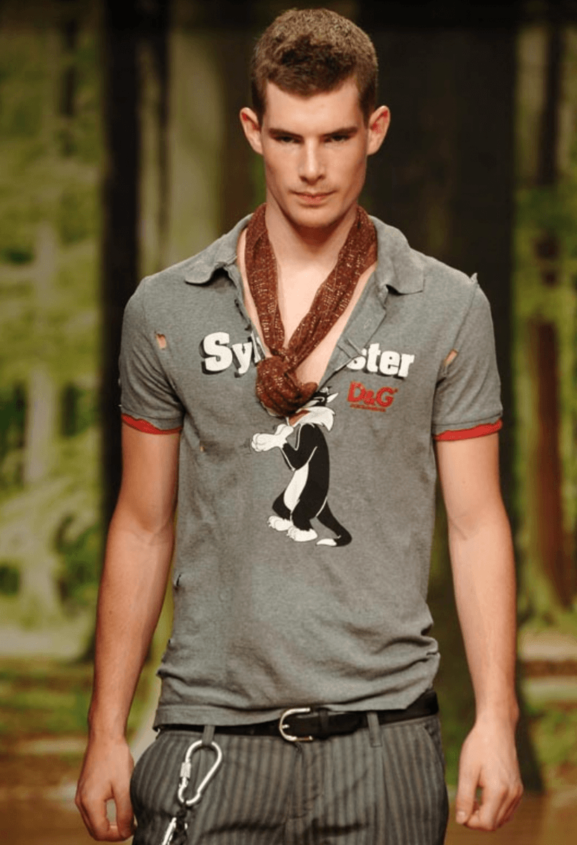 SS2006 Dolce & Gabbana Looney Tunes Grey Polo CuzfOzB 1