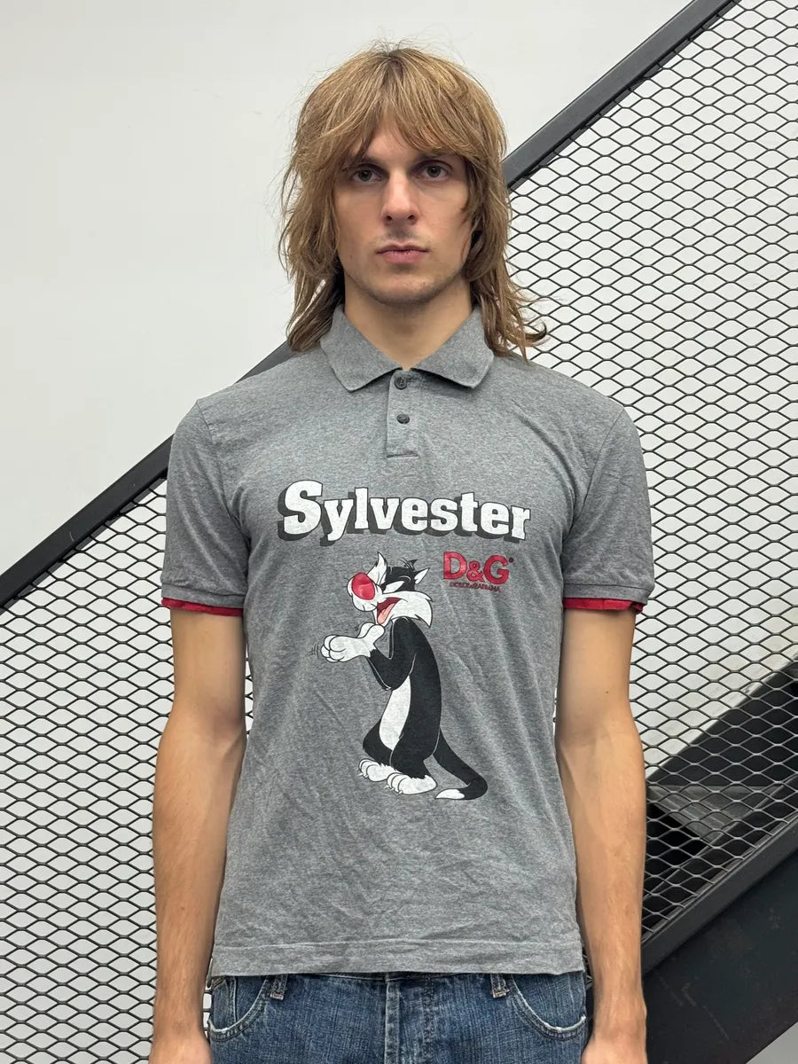 SS2006 Dolce & Gabbana Looney Tunes Grey Polo CuzfOzB 2