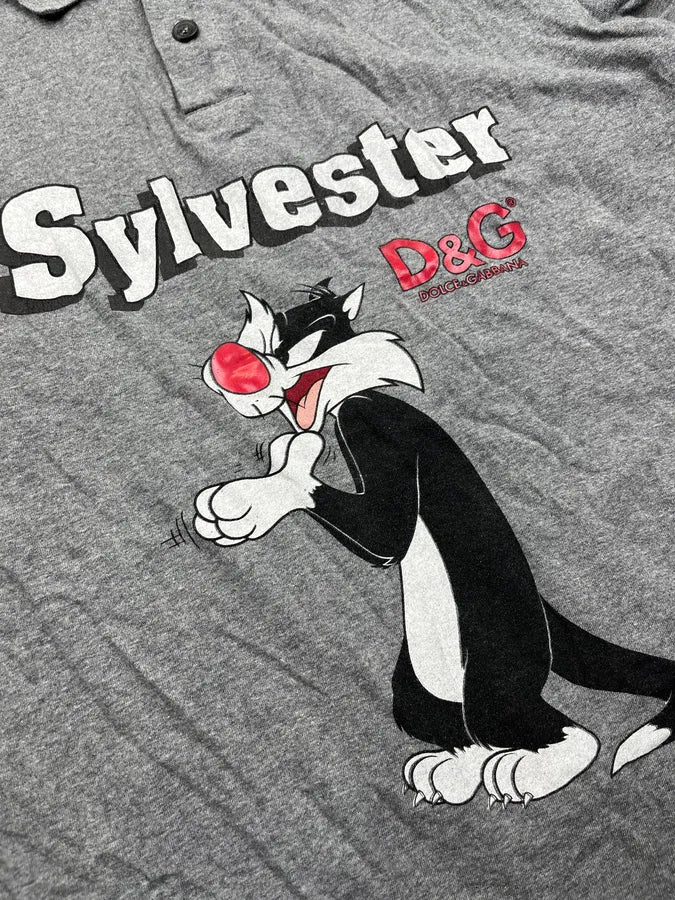 SS2006 Dolce & Gabbana Looney Tunes Grey Polo CuzfOzB 6