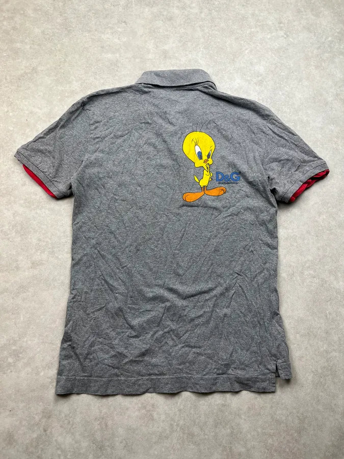 SS2006 Dolce & Gabbana Looney Tunes Grey Polo CuzfOzB 7
