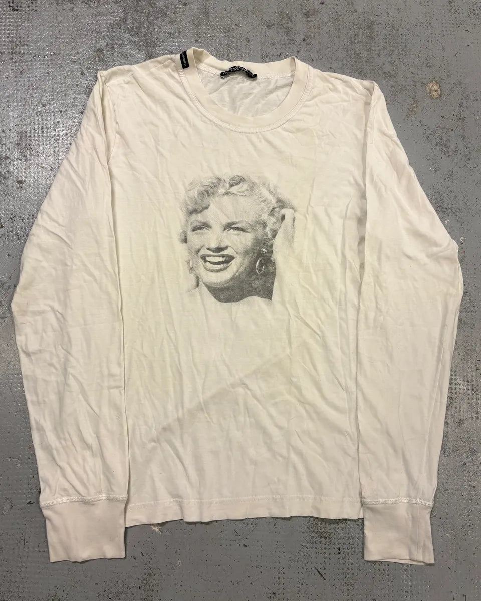 SS2006 Dolce & Gabbana Marilyn Monroe Longsleeve T-Shirt qzEZqzk 0