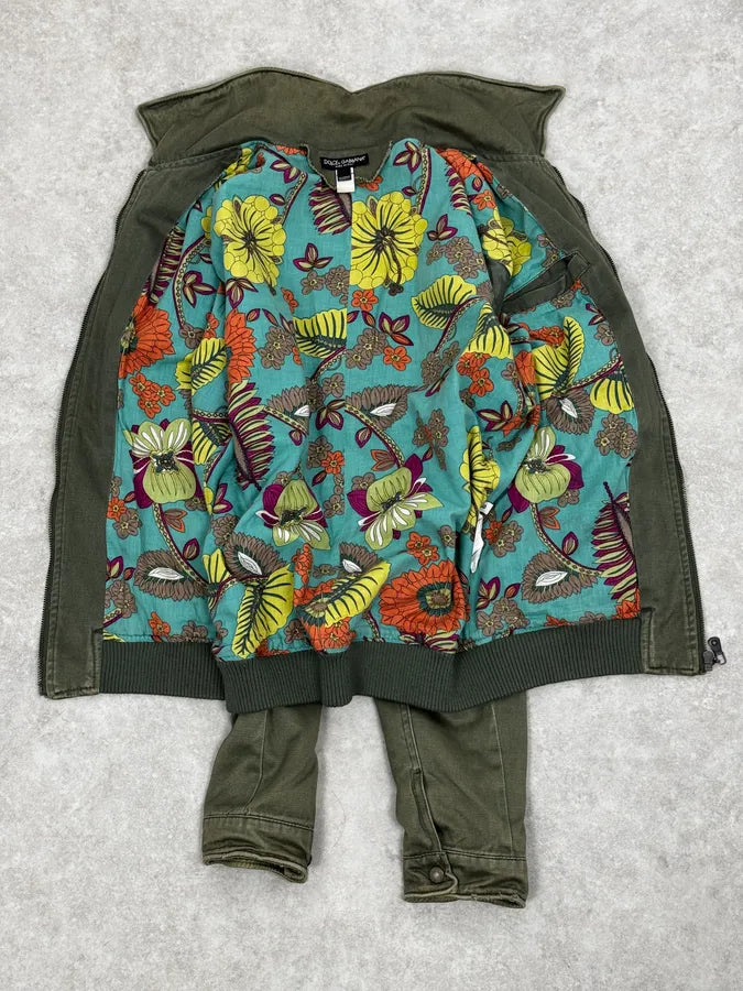 AW2006 Dolce & Gabbana Military Green Cargo Jacket nyzmqHk 7