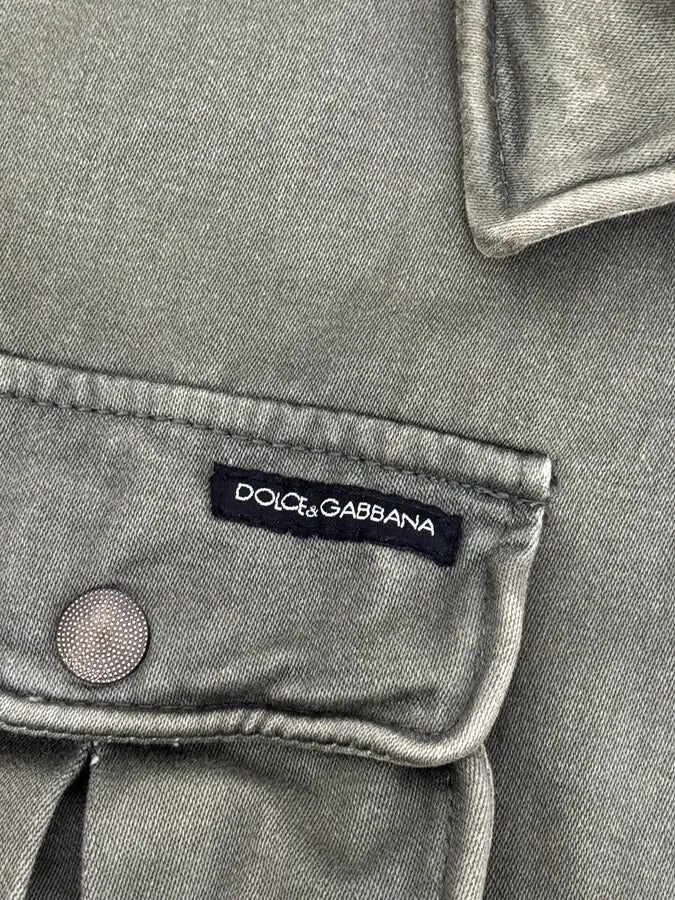 AW2006 Dolce & Gabbana Military Green Cargo Jacket nyzmqHk 11