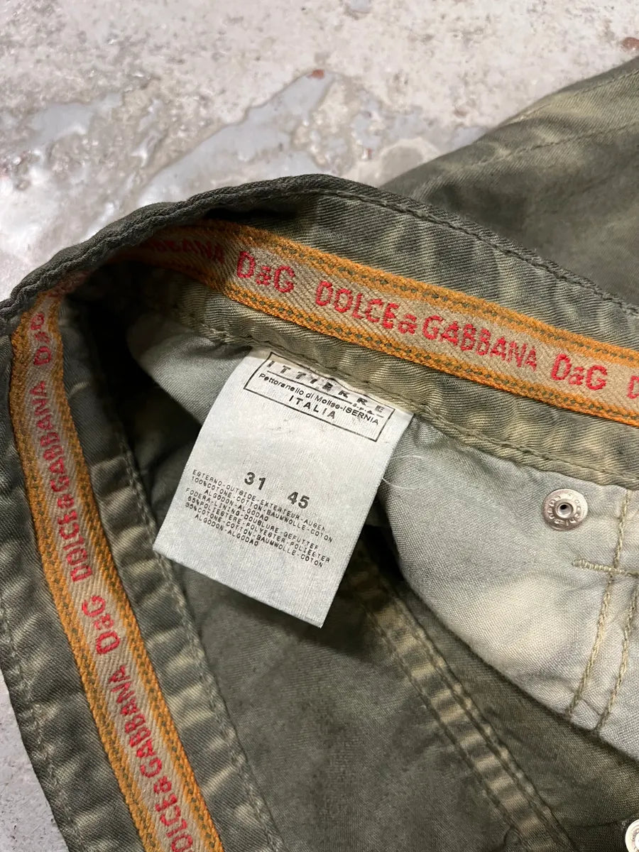 SS2006 Dolce & Gabbana Olive Green Pants euwtutw 11