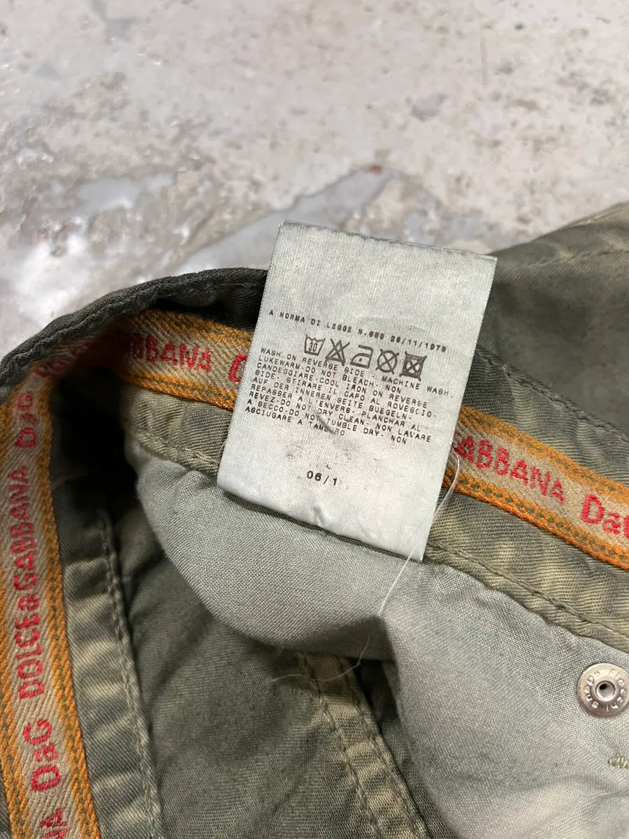 SS2006 Dolce & Gabbana Olive Green Pants euwtutw 12