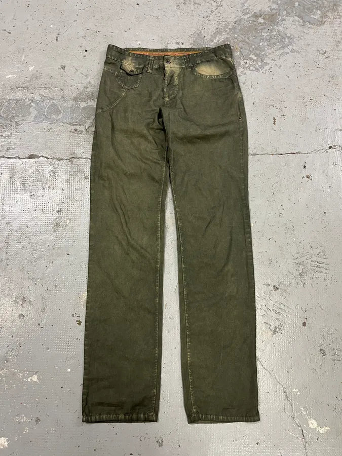 SS2006 Dolce & Gabbana Olive Green Pants euwtutw 2