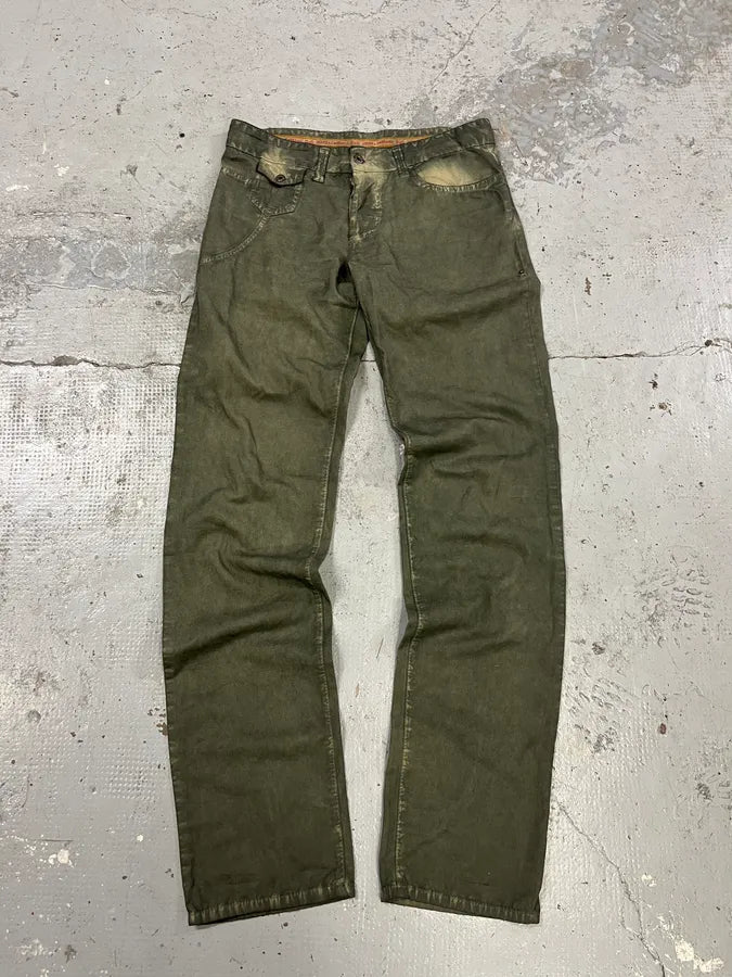 SS2006 Dolce & Gabbana Olive Green Pants euwtutw 3