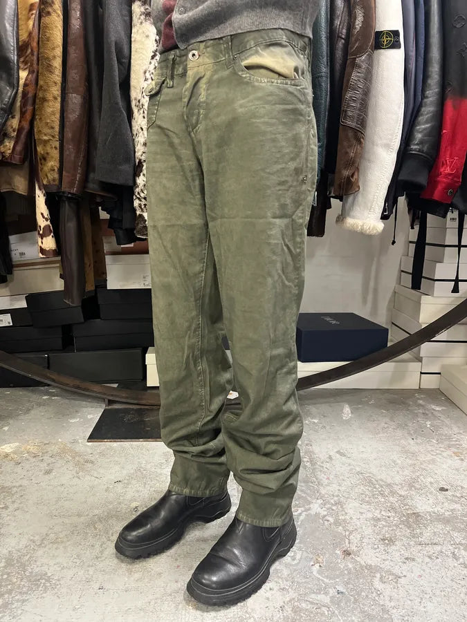 SS2006 Dolce & Gabbana Olive Green Pants euwtutw 4
