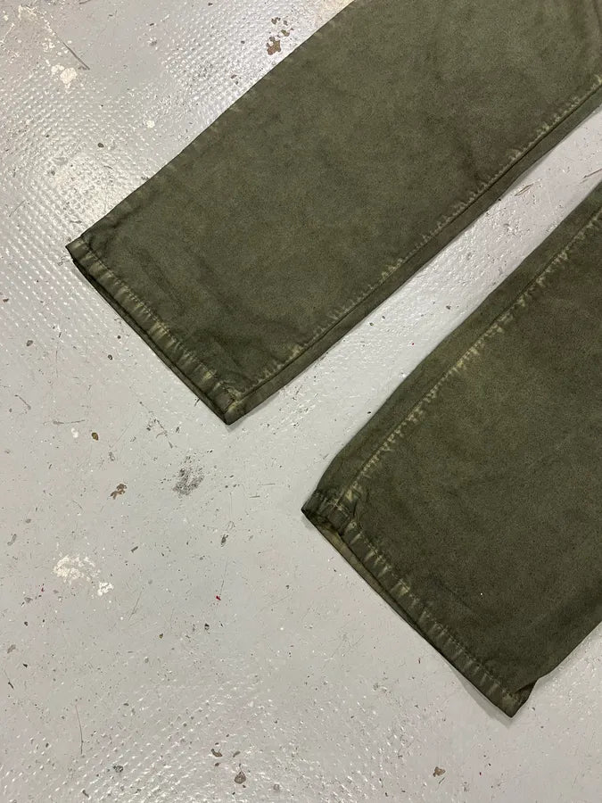 SS2006 Dolce & Gabbana Olive Green Pants euwtutw 6