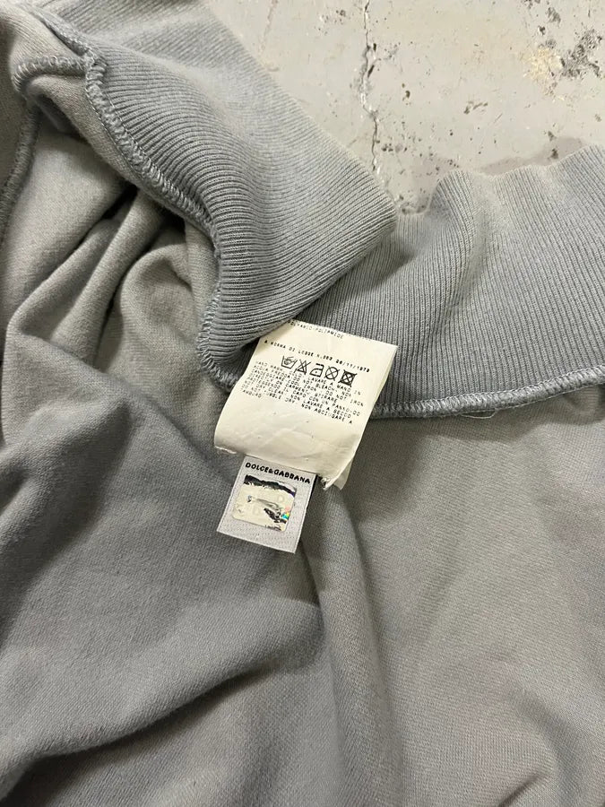 SS2006 Dolce & Gabbana Pink Stripe Velvet Grey Tracksuit Jacket xDRfVbL 9