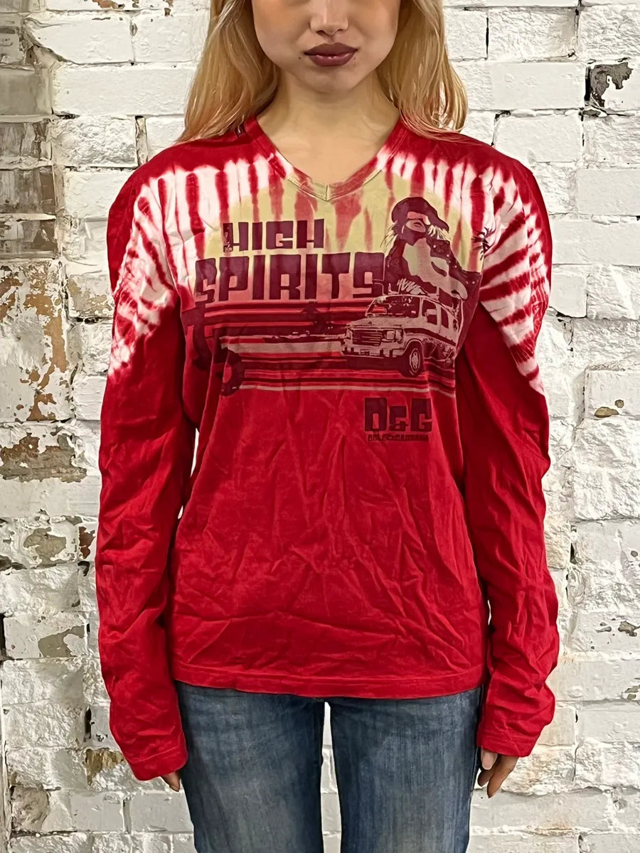 SS2006 Dolce & Gabbana Red Contemporary Longsleeves JAdCtQM 1