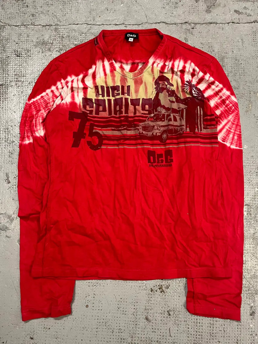 SS2006 Dolce & Gabbana Red Contemporary Longsleeves JAdCtQM 3