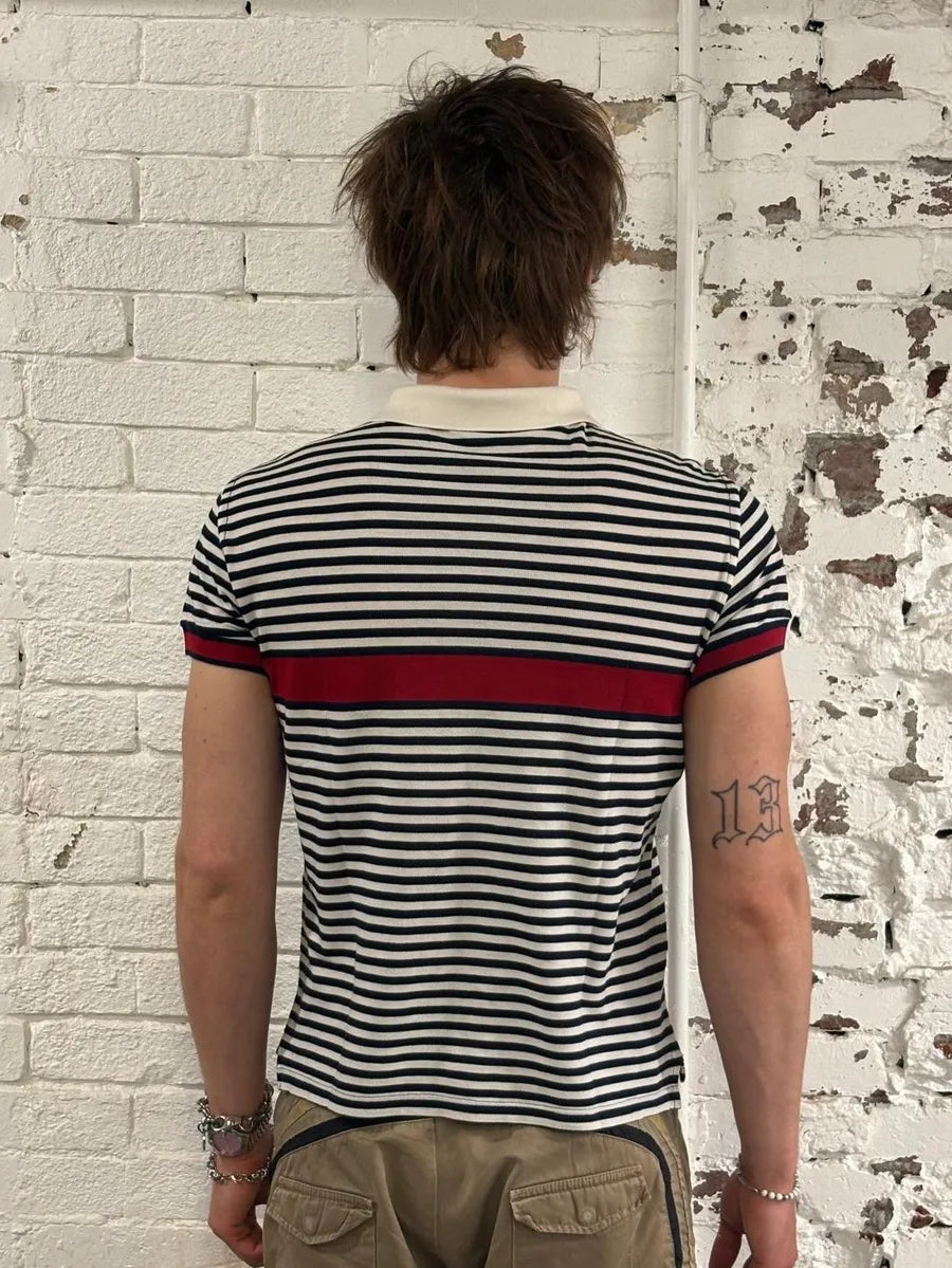 SS2006 Dolce & Gabbana Sailor Navy & White Stripes Polo QNzvVyA 2
