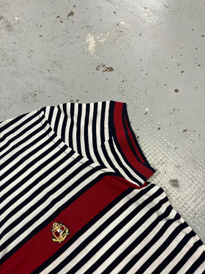 SS2006 Dolce & Gabbana Sailor Navy & White Stripes Polo QNzvVyA 4