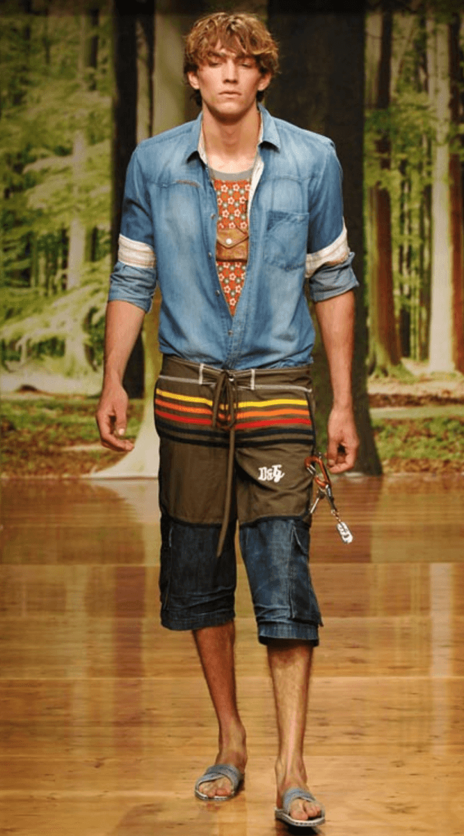 SS2006 Dolce & Gabbana Swimwear Denim Cargo Shorts qKAdqXI 0