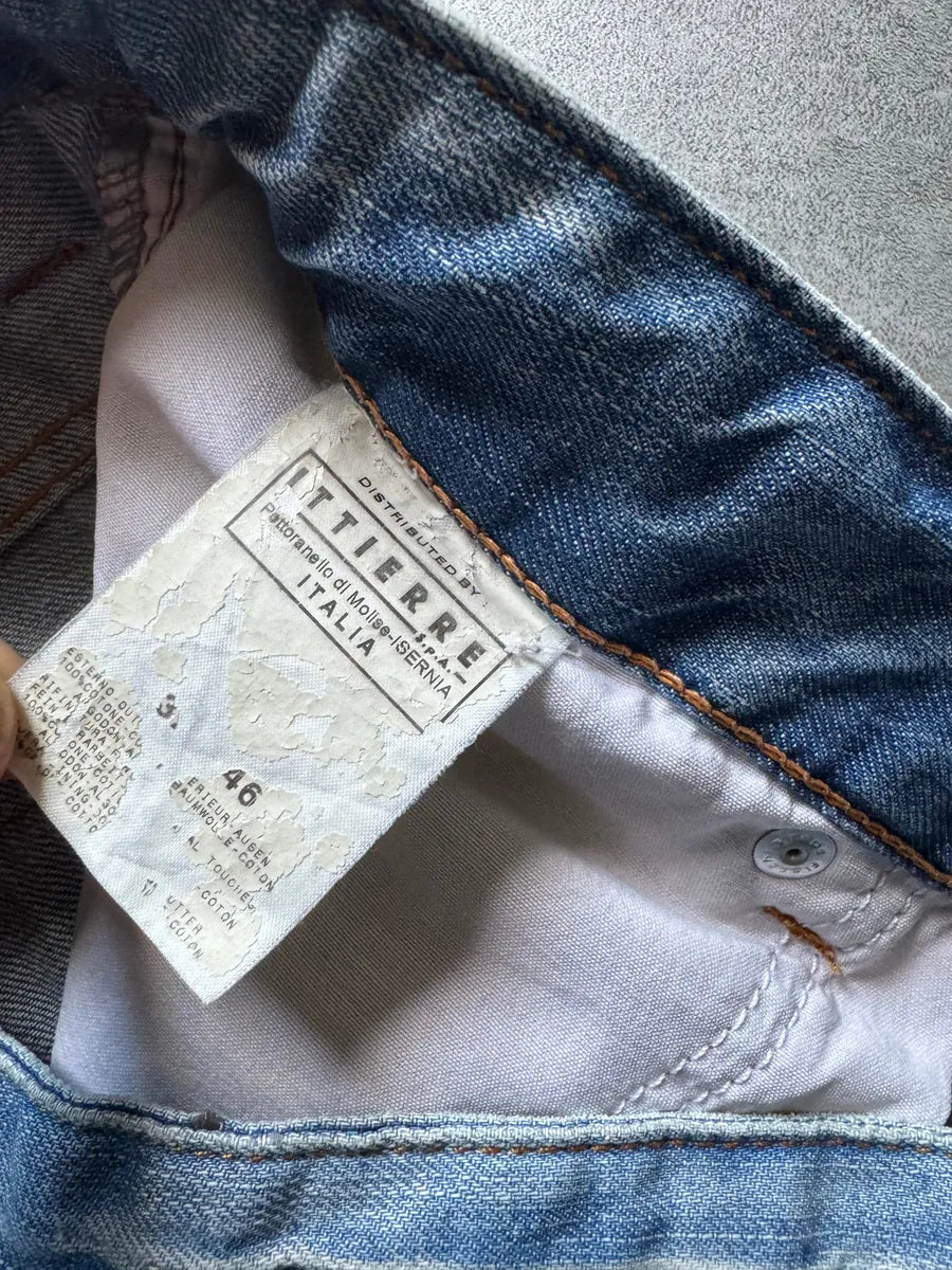 SS2006 Dolce & Gabbana Ultra Washed Distressed Denim Cargo Shorts tPwBsub 5