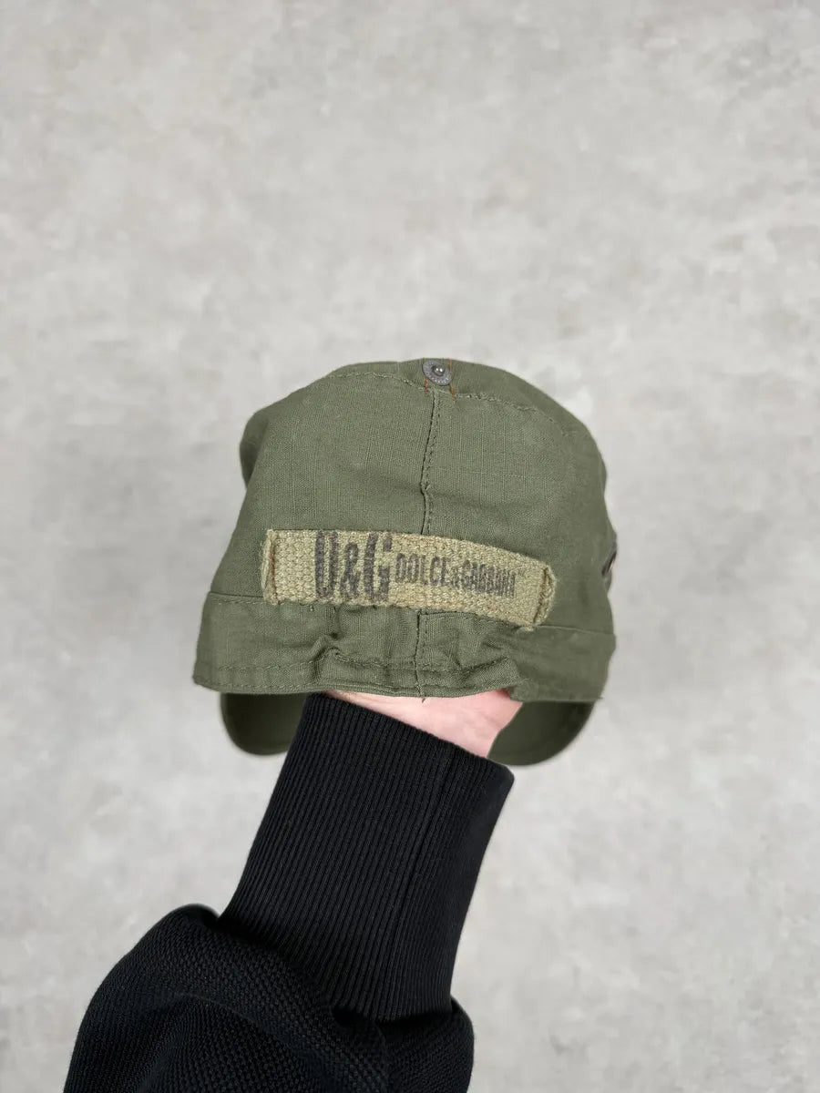 SS2006 Dolce & Gabbana Utility Green Military Cap NqzanqM 4