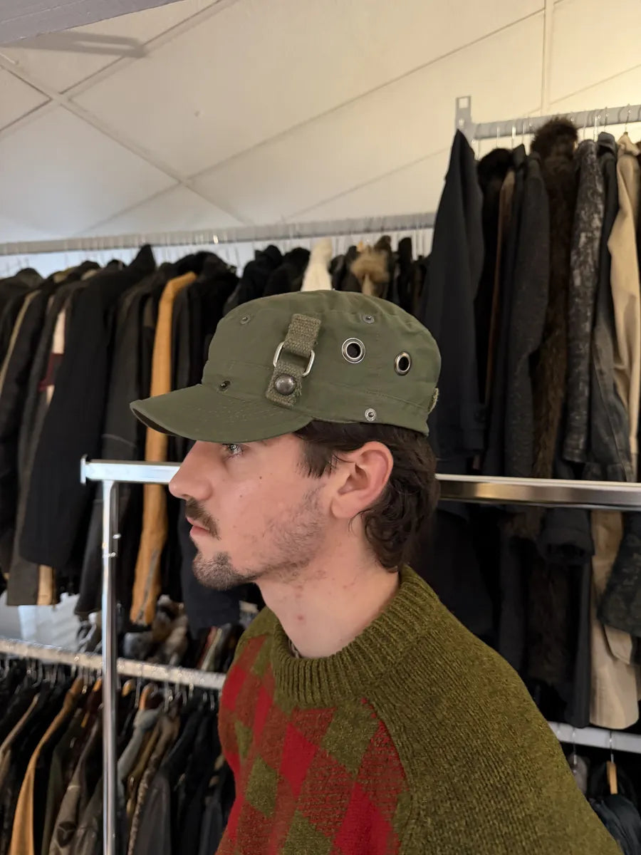 SS2006 Dolce & Gabbana Utility Green Military Cap NqzanqM 5