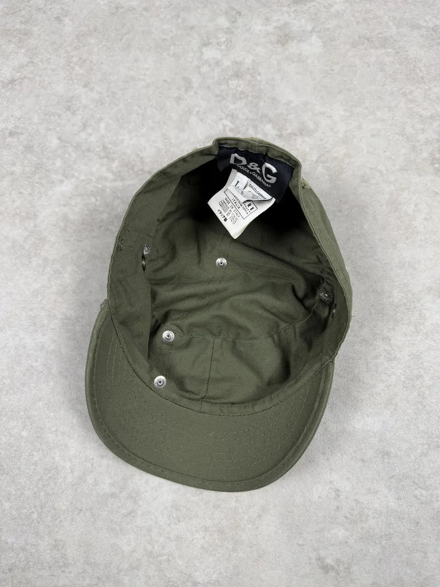 SS2006 Dolce & Gabbana Utility Green Military Cap NqzanqM 9