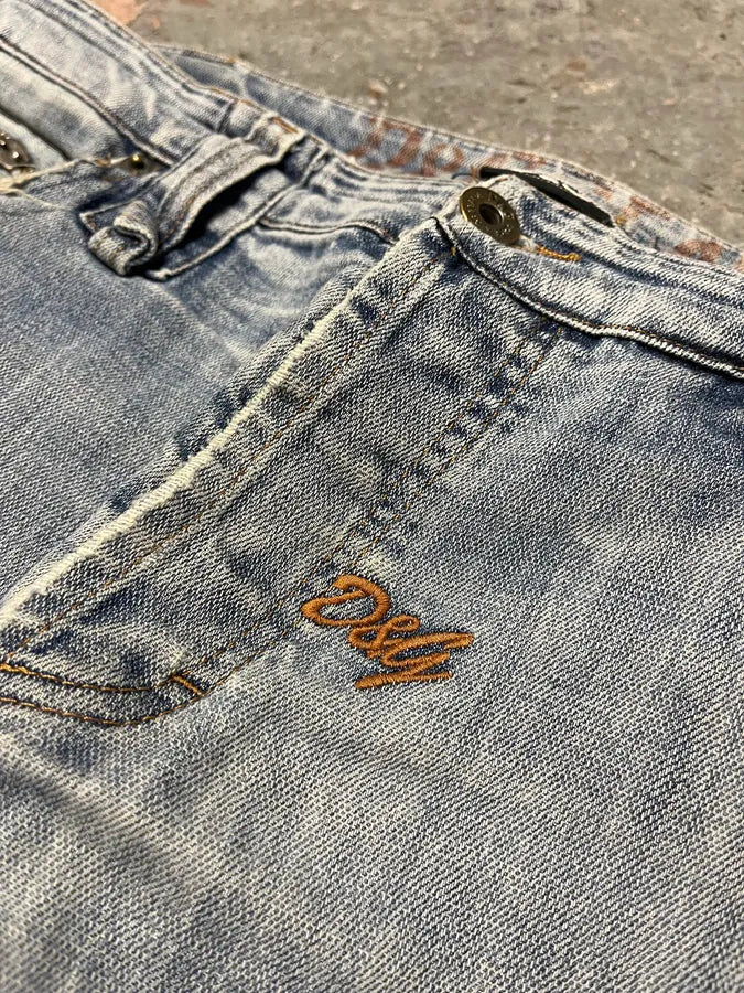 SS2006 Dolce Gabbana Blue Distressed Denim Jeans MdDKtjs 10